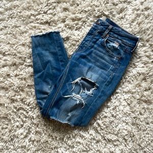 AE ripped boyfriend jeans